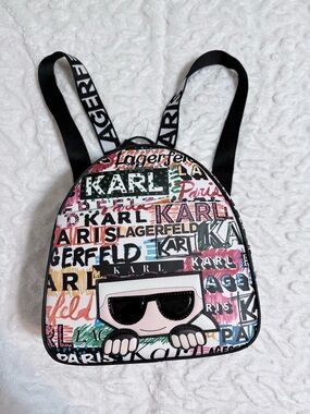 Karl Lagerfeld Paris Multicolor Logo Backpack - NWT